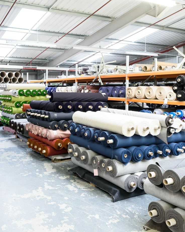 Infinite numbers of textile rolls at our textile mill Wooltex in northern England_ Photo_ Alastair Wiper